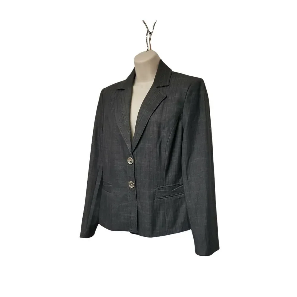 NWT Signature By Larry Levine Suit Jacket Color Heather Gray Size 8 - Picture 3 of 12